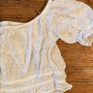 American Eagle eyelet crop top